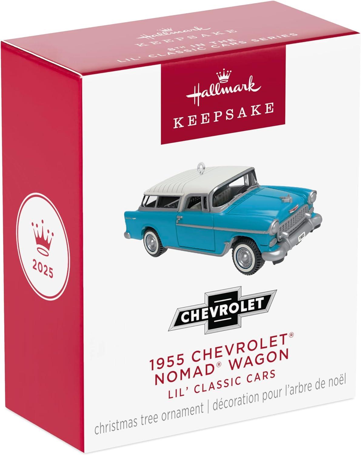 imageHallmark Keepsake Christmas Ornament 2025 Yellowstone 2014 Ram 3500 2025 TV Show Gifts1955 Chevrolet Nomad Wagon