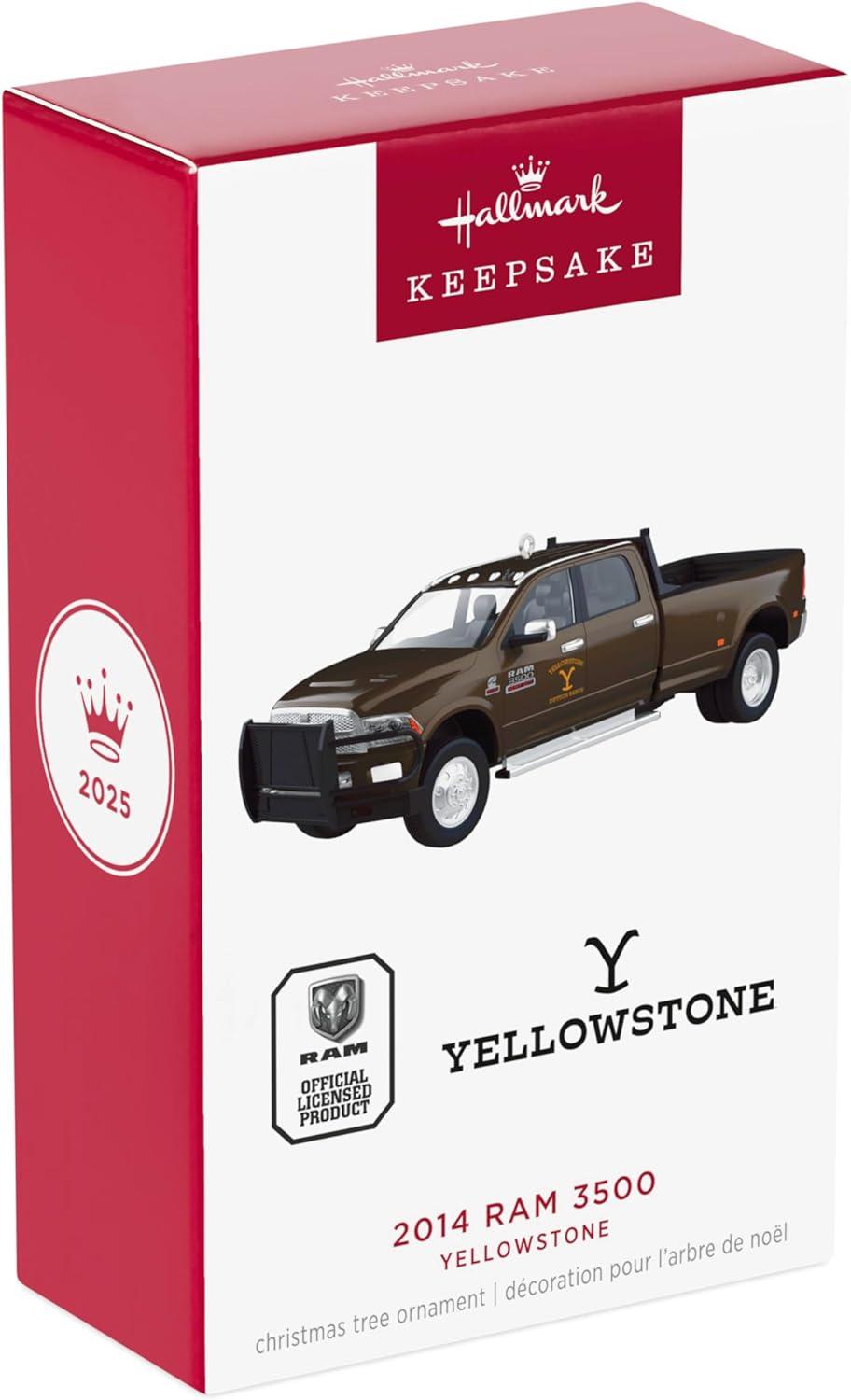 imageHallmark Keepsake Christmas Ornament 2025 Yellowstone 2014 Ram 3500 2025 TV Show Gifts2014 Dodge Ram 3500
