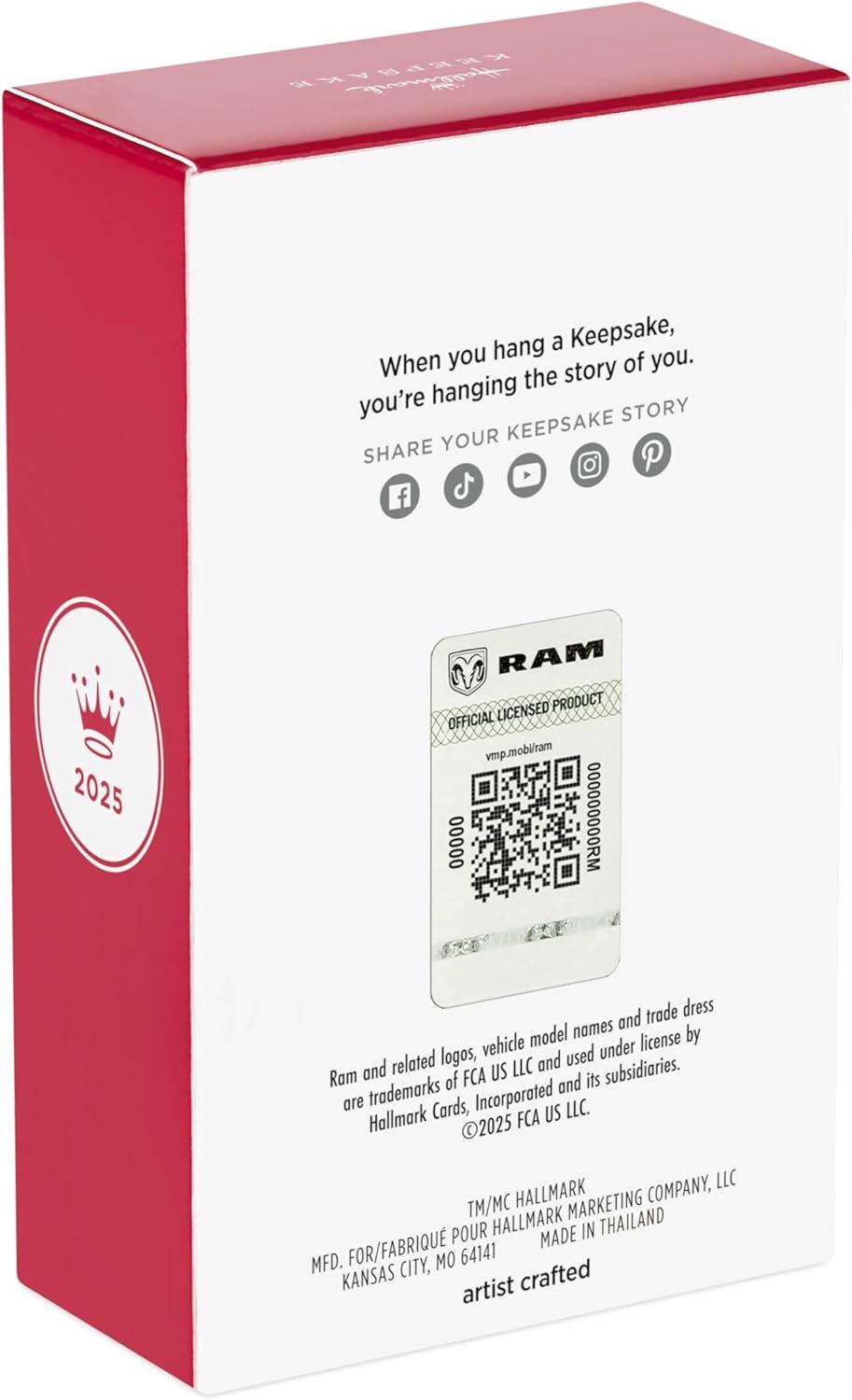 imageHallmark Keepsake Christmas Ornament 2025 Yellowstone 2014 Ram 3500 2025 TV Show Gifts2014 Dodge Ram 3500