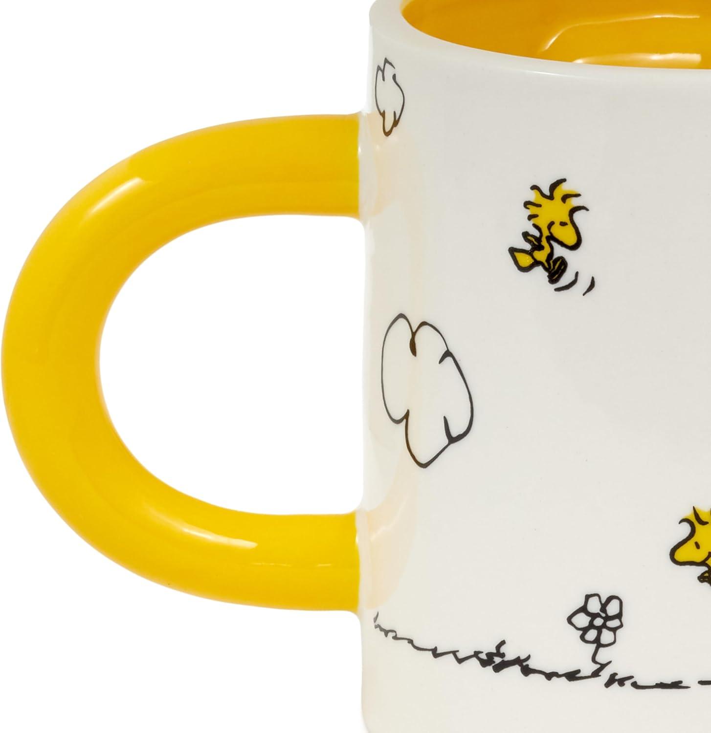 imageHallmark Shoebox Funny Cat Mug 16 oz Kevin Is Judging Your Choices Gift for Friend Parent Teacher Cat Mom Christmas BirthdaysPeanuts Sculpted Mug