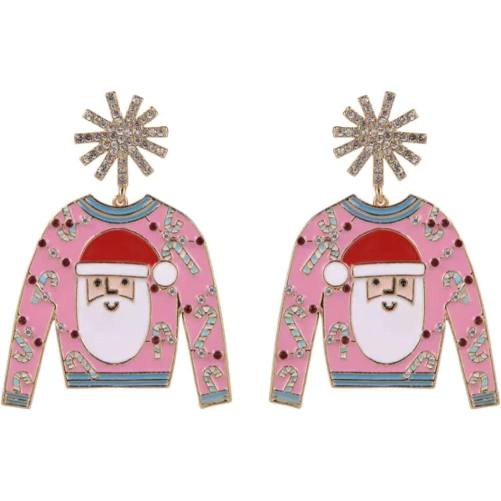 imageHallmark Santa Ugly Sweater Earrings