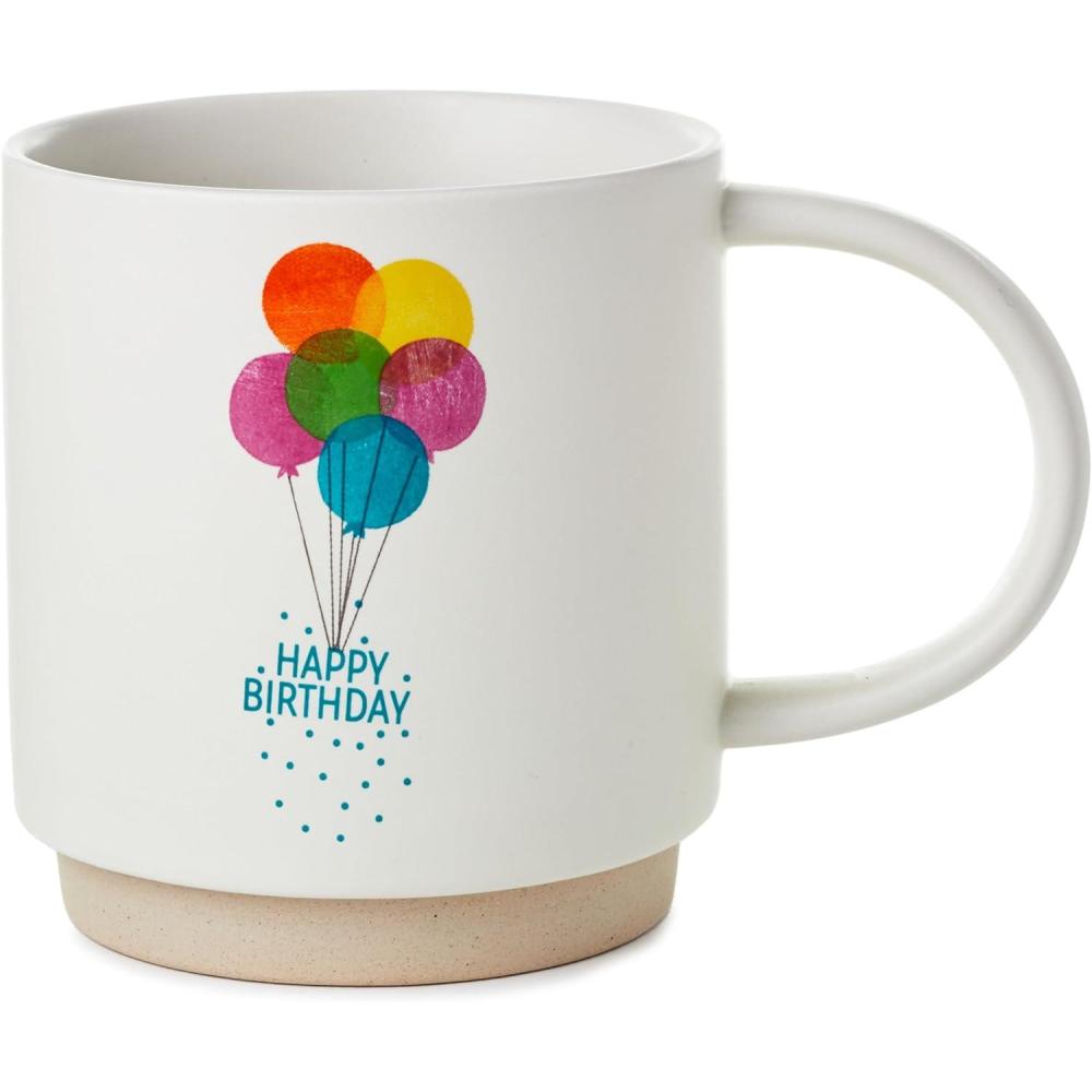 imageHallmark Shoebox Funny Cat Mug 16 oz Kevin Is Judging Your Choices Gift for Friend Parent Teacher Cat Mom Christmas BirthdaysBirthday Balloon Mug