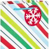 Hallmark Christmas Gift Bags Assorted Sizes (8 Bags: 3 Small 6″, 3 Medium 9″, 2 Large 13″) Red, Green, Blue Stripes, Lights, Merry Merry Christmas!(Merry Merry Christmas Bundle)