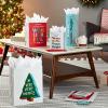 Hallmark Christmas Gift Bags Assorted Sizes (8 Bags: 3 Small 6″, 3 Medium 9″, 2 Large 13″) Red, Green, Blue Stripes, Lights, Merry Merry Christmas!(Red  Green  Blue  Pink  Orange  Yellow)