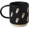 Hallmark Shoebox Funny Cat Mug, 16 oz. (Kevin Is Judging Your Choices) Gift for Friend, Parent, Teacher, Cat Mom, Christmas, Birthdays(Cat Burrito Mug)
