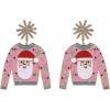 Hallmark Santa Ugly Sweater Earrings