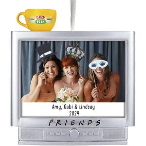 Hallmark Keepsake Christmas Ornament, Friends The One with All The Thanksgivings with Sound, Friends TV Show Gifts(Personalized Chillin’ with Friends)