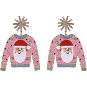 Hallmark Santa Ugly Sweater Earrings