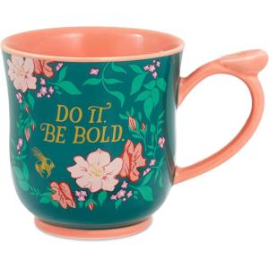 Hallmark Shoebox Funny Cat Mug, 16 oz. (Kevin Is Judging Your Choices) Gift for Friend, Parent, Teacher, Cat Mom, Christmas, Birthdays(Floral Tea Cup)