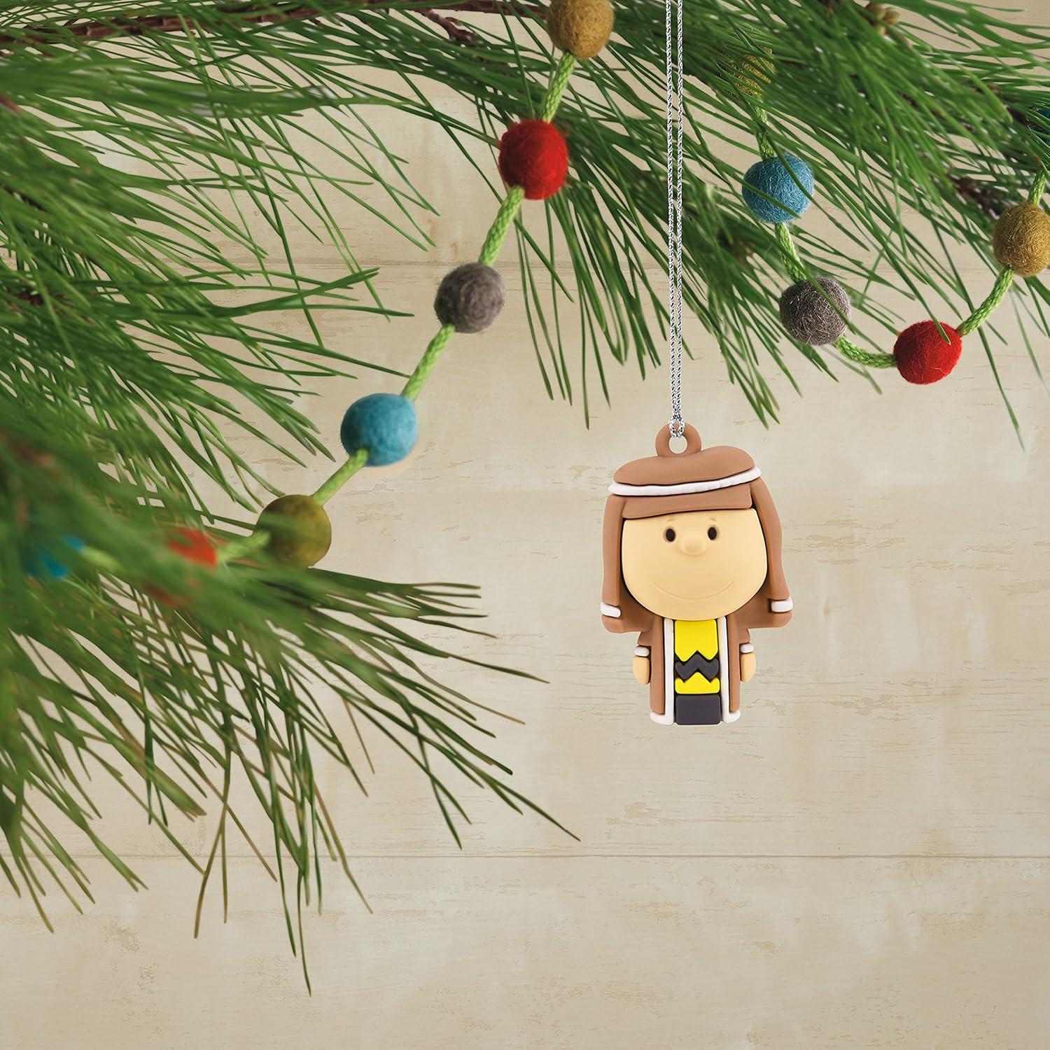 imageHallmark Peanuts Nativity Countdown Calendar Miniature Christmas Tree Set with 12 Mini OrnamentsCountdown Calendar
