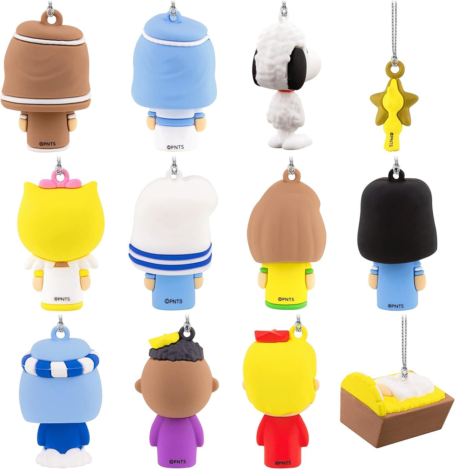 imageHallmark Peanuts Nativity Countdown Calendar Miniature Christmas Tree Set with 12 Mini OrnamentsCountdown Calendar