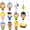 Hallmark Peanuts Nativity Countdown Calendar Miniature Christmas Tree Set with 12 Mini Ornaments(Countdown Calendar)