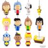 Hallmark Peanuts Nativity Countdown Calendar Miniature Christmas Tree Set with 12 Mini Ornaments(Countdown Calendar)