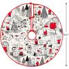 Hallmark Peanuts Nativity Countdown Calendar Miniature Christmas Tree Set with 12 Mini Ornaments(Tree Skirt)