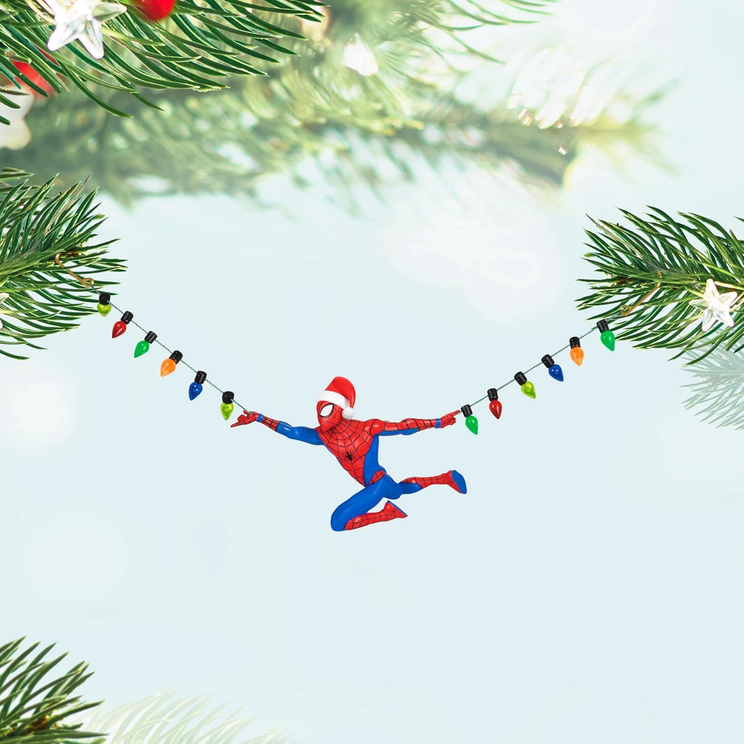 imageHallmark Keepsake Christmas Ornament 2025 Marvel Guardians of The Galaxy Groot and Cosmo Gifts for Marvel FansSpiderMan