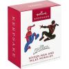 Hallmark Keepsake Christmas Ornament 2025, Marvel Deadpool It’s a Sign! with Light, Gifts for Marvel Fans(Spider-Man and Miles Morales)