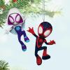Hallmark Keepsake Christmas Ornament 2025, Marvel Deadpool It’s a Sign! with Light, Gifts for Marvel Fans(Spin and Ghost-Spider)