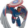 Hallmark Keepsake Christmas Ornament 2025, Marvel Guardians of The Galaxy Groot and Cosmo, Gifts for Marvel Fans(Captain America)