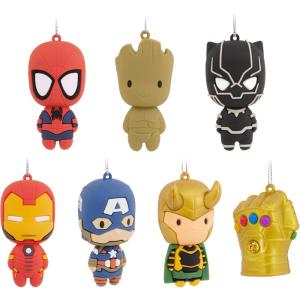 Hallmark Marvel Super Heroes Mystery Christmas Ornaments, Set of 2(Marvel 2 Mystery)
