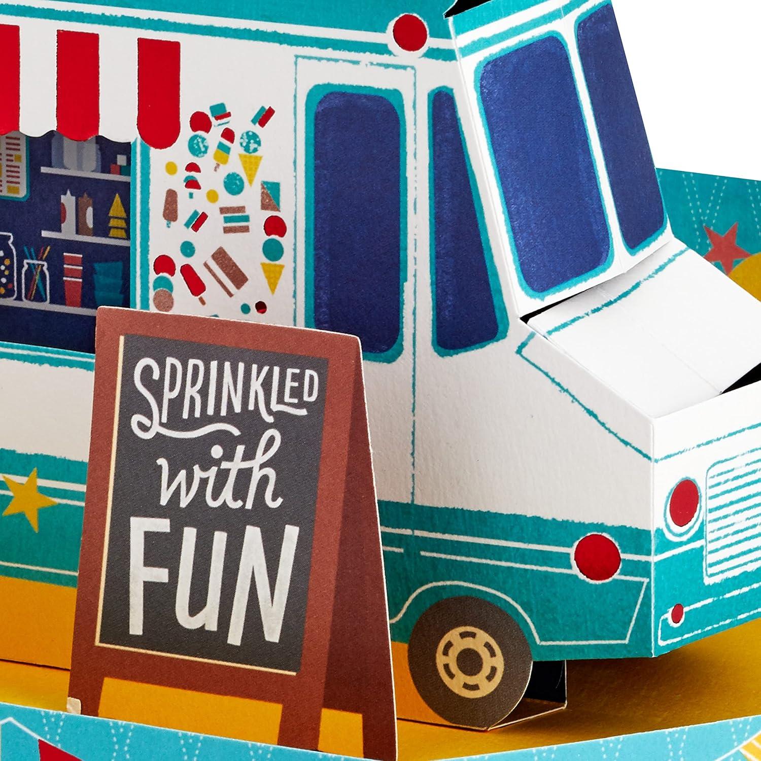 imageHallmark Paper Wonder Pop Up Birthday Card with Music Birthday Cake Happy by Pharell WilliamsIce Cream Truck