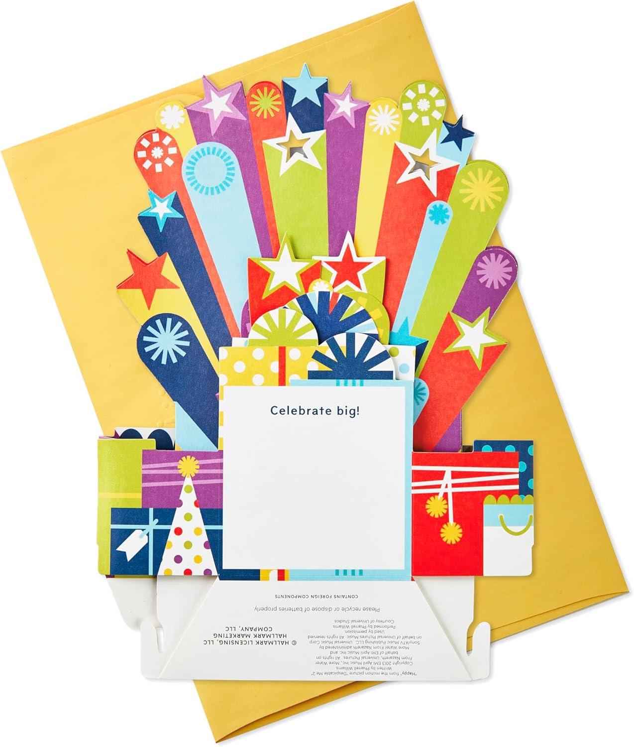 imageHallmark Paper Wonder Pop Up Birthday Card with Music Birthday Cake Happy by Pharell WilliamsPop Up Cake Happy by Pharell Williams