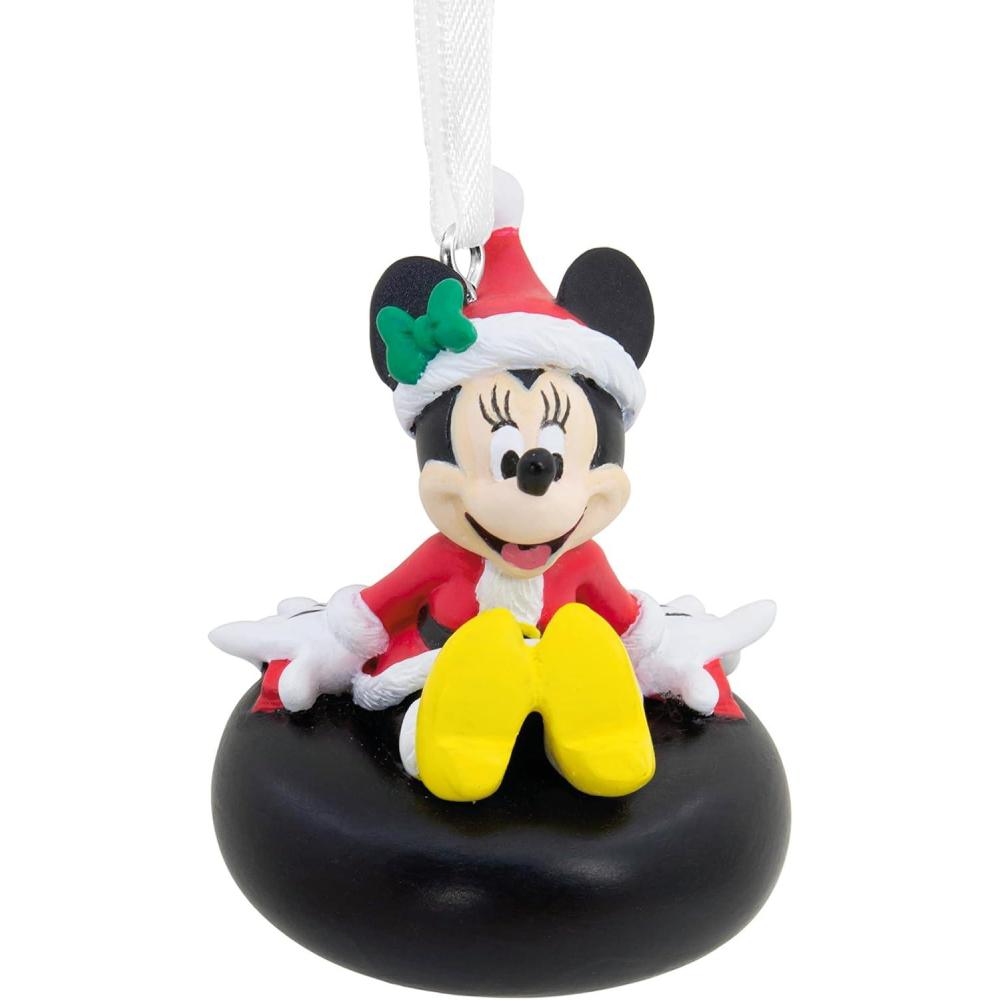 imageHallmark Disney Minnie Mouse Holding Ornament Christmas OrnamentMinnie on Snow Tube