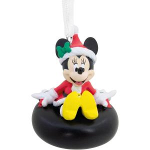 Hallmark Disney Minnie Mouse Holding Ornament Christmas Ornament(Minnie on Snow Tube)