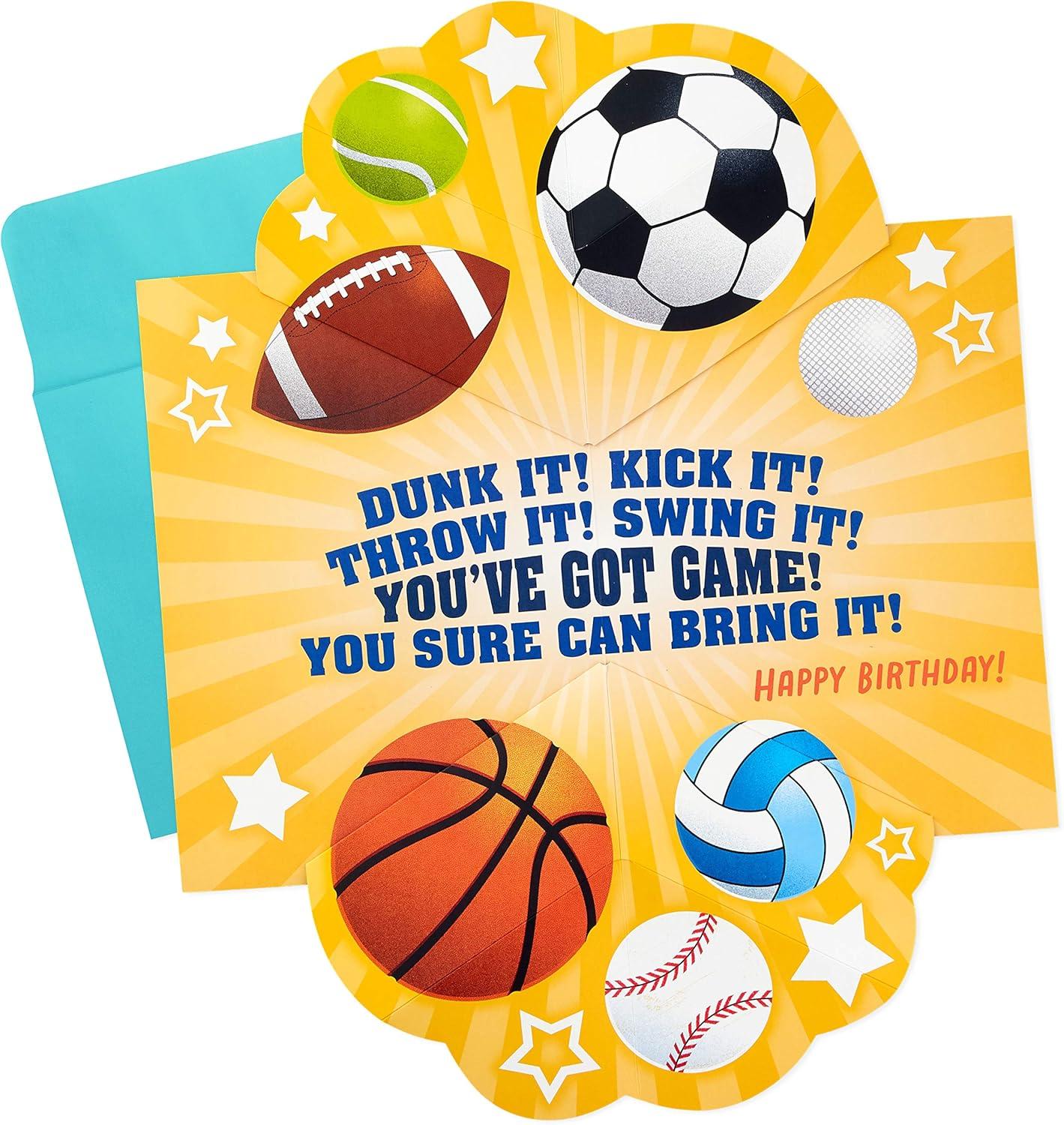 image:imageHallmark Jumbo Birthday Card for Kids Sports AllStar Kid