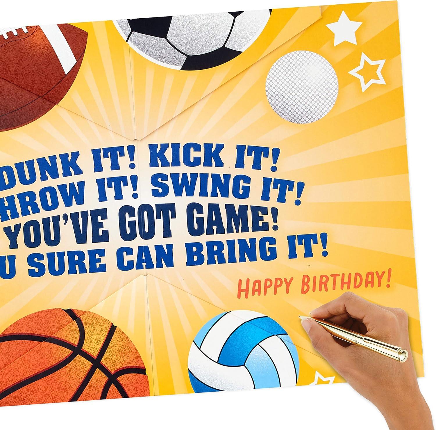 image:imageHallmark Jumbo Birthday Card for Kids Sports AllStar Kid