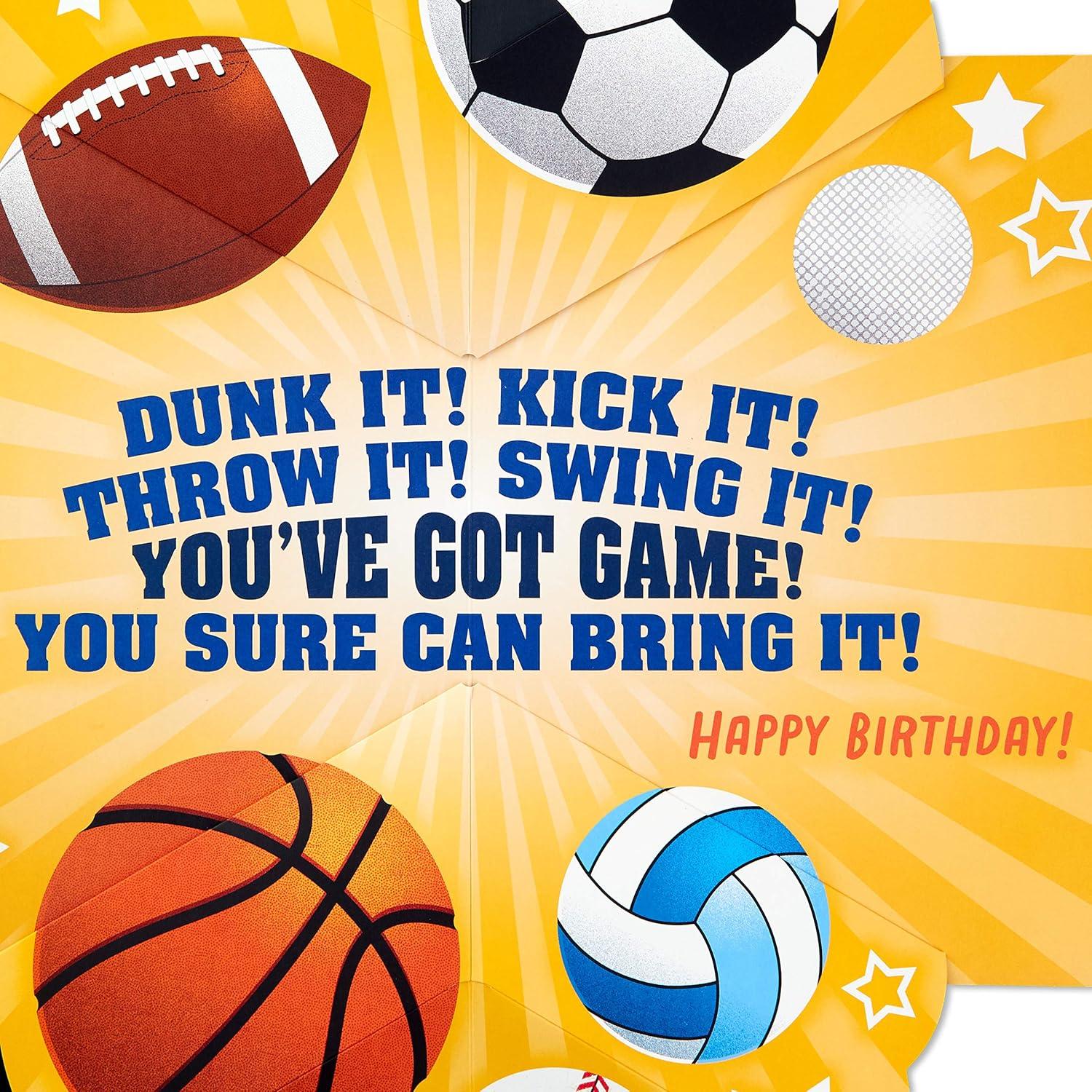 image:imageHallmark Jumbo Birthday Card for Kids Sports AllStar Kid