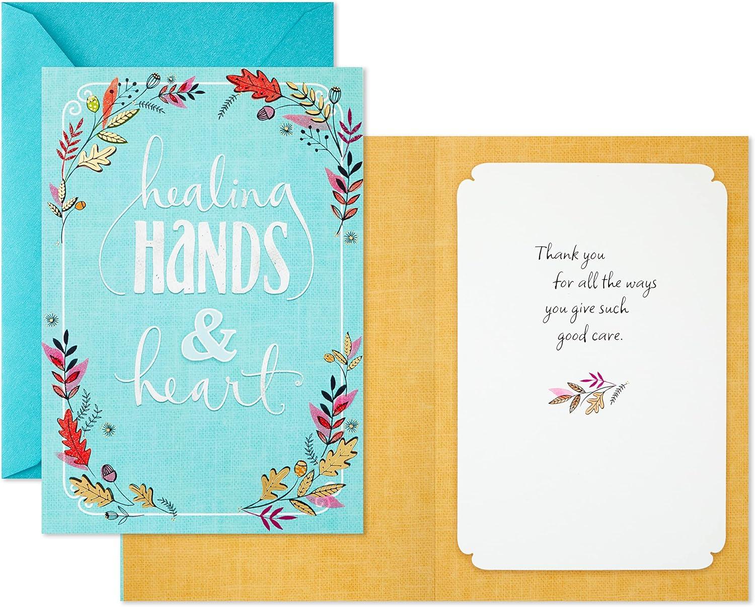 image:imageHallmark Pack of Thank You Cards Nurses Day Cards 4 Cards with Envelopes Care You GiveTurquoise