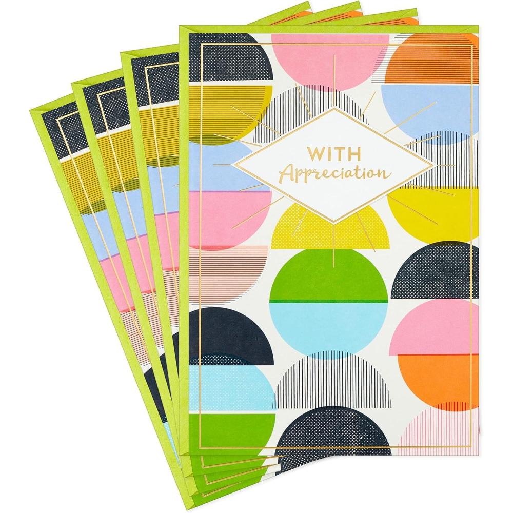 image:imageHallmark Thank You Cards 4 Cards with Envelopes for Nurses Day Admin Professional Day Teacher Appreciation and MoreThe Best