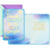 Hallmark Pack of Thank You Cards, Nurses Day Cards (4 Cards with Envelopes, Care You Give)(Purple-Mint)