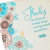 Hallmark Thank You Cards (4 Cards with Envelopes) for Nurses Day, Admin Professional Day, Teacher Appreciation and More(Keep Things Running Smoothly)