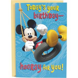 Hallmark Birthday Card for Kids with Sound (Plays Mickey Mouse Clubhouse Theme)(Mickey Mouse Clubhouse)