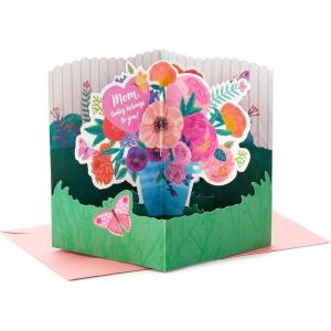 Hallmark Paper Wonder Mother’s Day Pop Up Card for Mom (Pot of Flowers)(Pop Up  Pot of Flowers)
