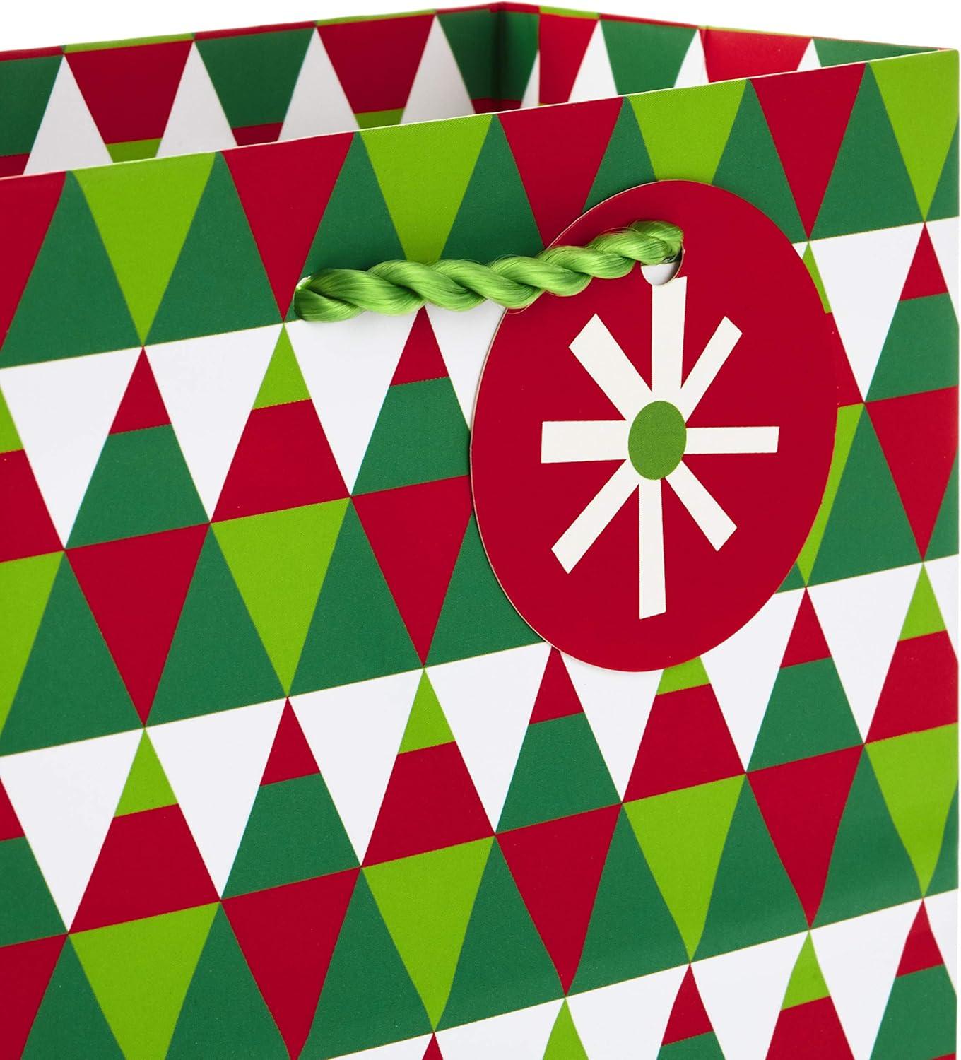 image:imageHallmark 6 Small Christmas Gift Bag Bundle Festive Holiday Pack of 8 4 DesignsSmall Gift Bags
