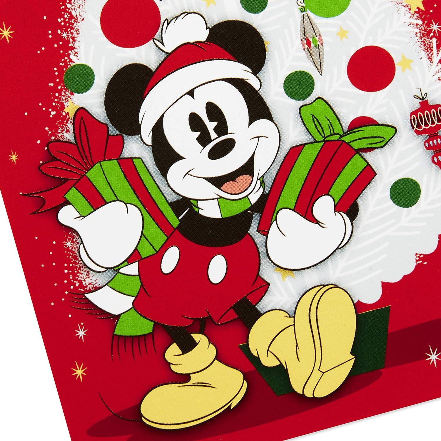 image:imageHallmark Pack of Disney Christmas Cards Jolly Joyful Mickey Mouse 10 Cards with Envelopes