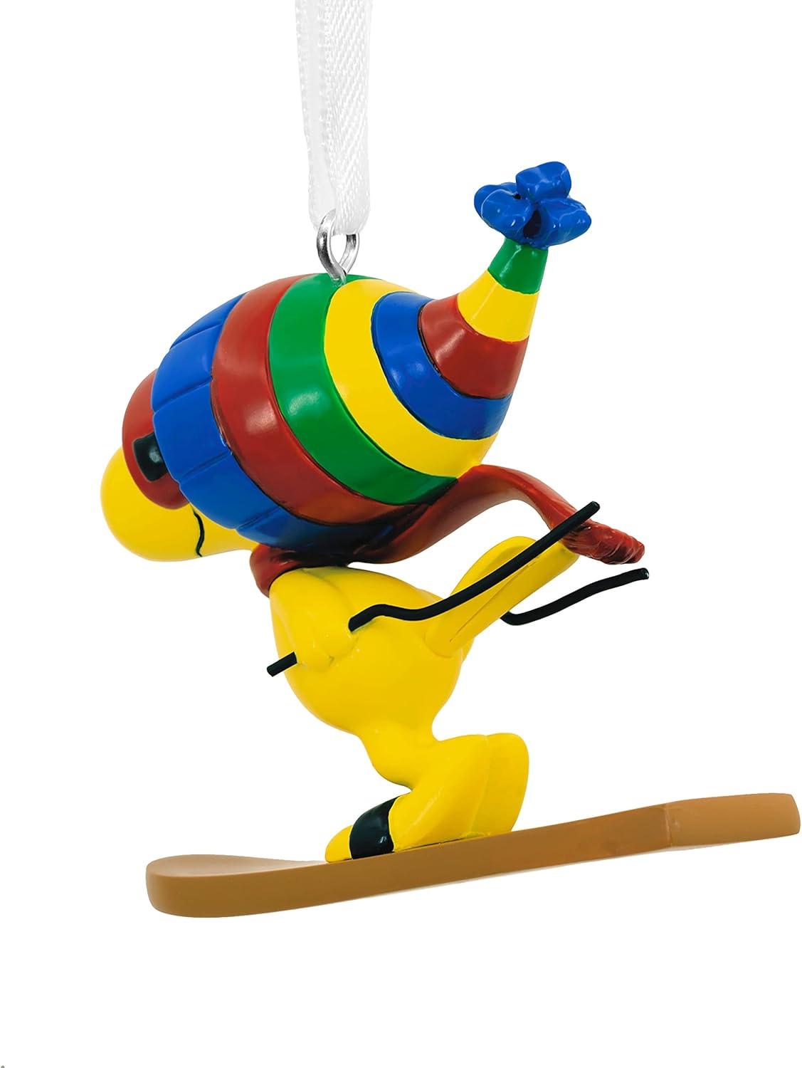 image:imageHallmark Peanuts Baseball Mystery Miniature Christmas Ornaments Set of 2Skiing Woodstock