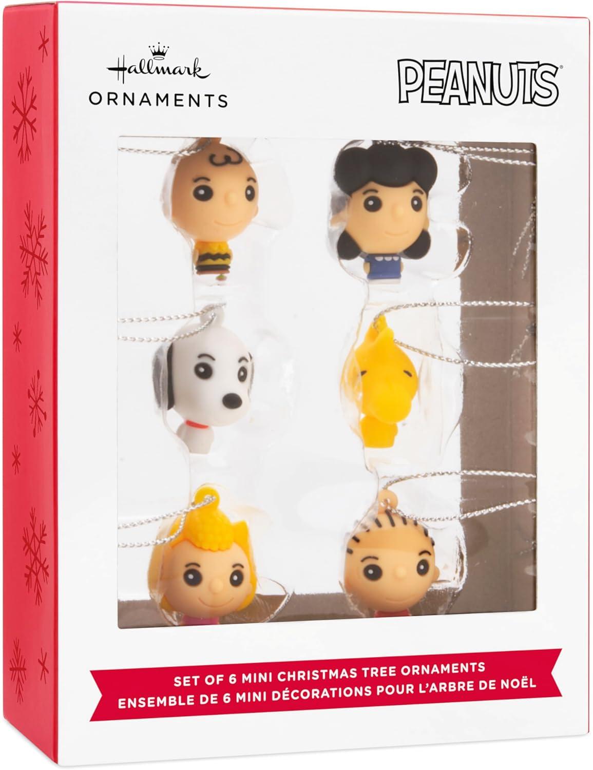 image:imageHallmark Peanuts Mini Christmas Ornaments Shatterproof Set of 6Mini Set of 6