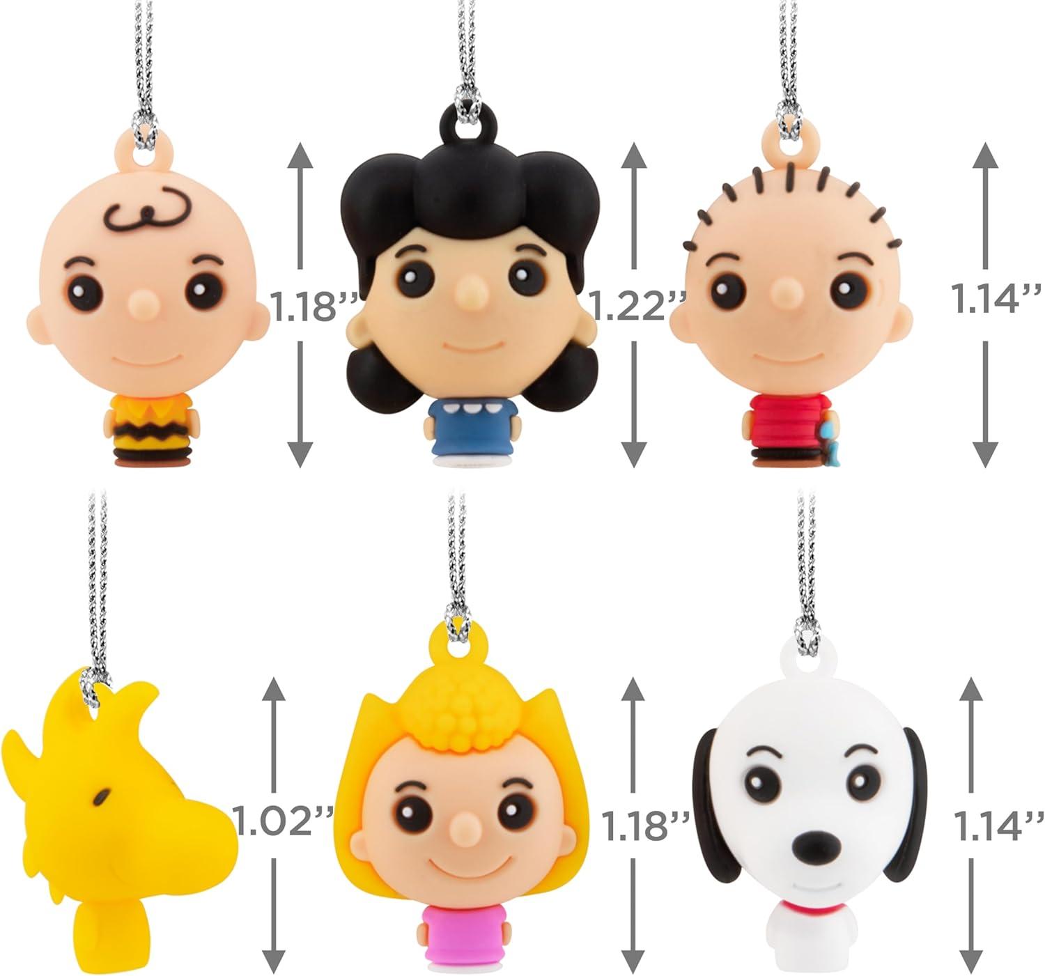image:imageHallmark Peanuts Mini Christmas Ornaments Shatterproof Set of 6Mini Set of 6