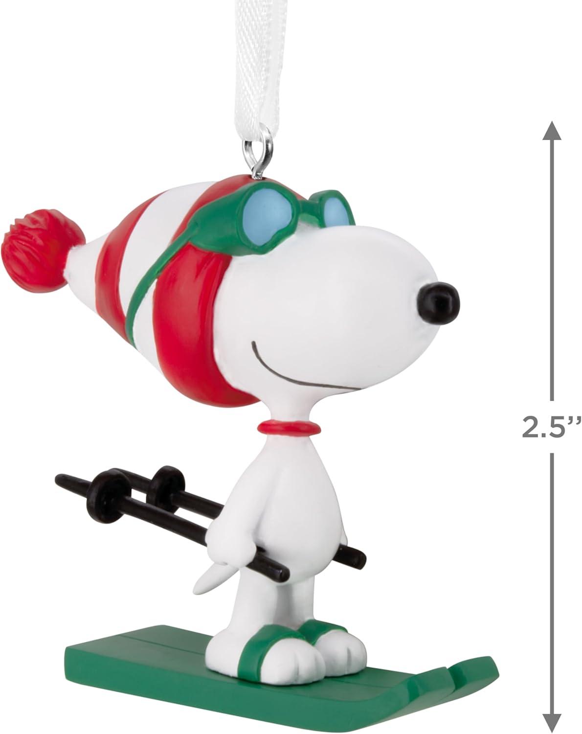 image:imageHallmark Peanuts Snoopy on Holiday Doghouse Christmas Ornament Blown GlassSnoopy Skiing