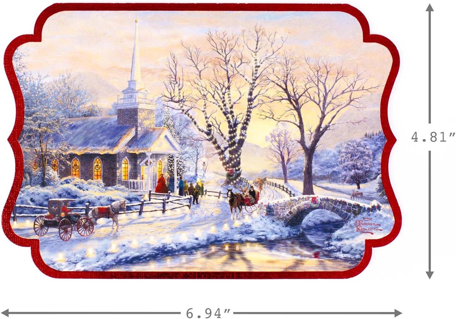 image:imageHallmark Thomas Kinkade Christmas Cards 16 Cards and Envelopes Christmas BlessingMulticolor