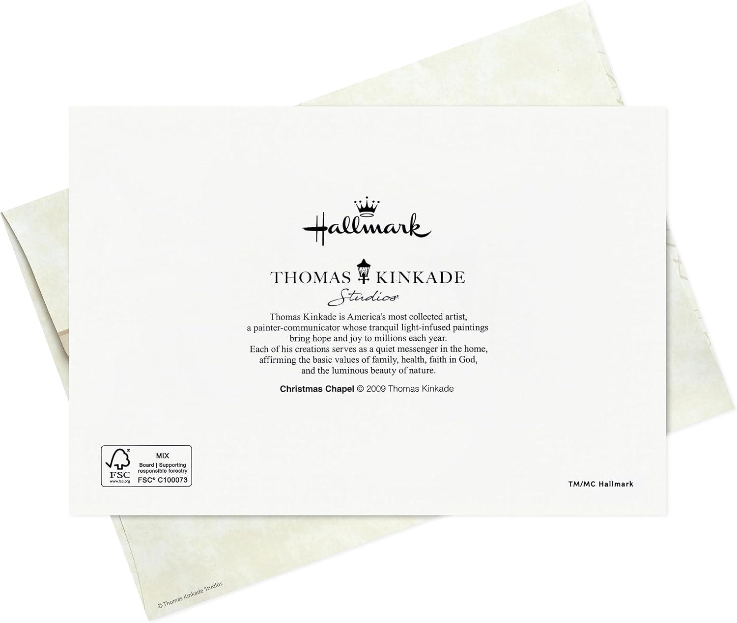 image:imageHallmark Thomas Kinkade Christmas Cards 16 Cards and Envelopes Christmas BlessingThomas Kinkade Blessings Church