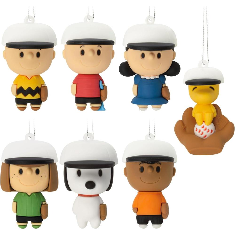 image:imageHallmark Peanuts Baseball Mystery Miniature Christmas Ornaments Set of 2Baseball