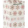 Hallmark Boho Christmas Gift Bag Assortment (8 Bags: 2 Small 6″, 2 Medium 9″, 2 Large 13″, 2 Bottle Bags) in Pastel Pink, Purple, Hunter Green, White Dove, Snowflakes, Trees(Pastel Pink  Purple  Hunter Green)
