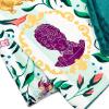Hallmark Bridgerton Throw Blanket, 50″ x 60″ (Purple Silhouettes on Green Floral) Gift for Moms, Daughters, Sisters, Teens, Christmas, Mother’s Day, Valentine’s Day