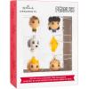 Hallmark Peanuts Mini Christmas Ornaments, Shatterproof, Set of 6(Mini Set of 6)