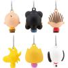 Hallmark Peanuts Mini Christmas Ornaments, Shatterproof, Set of 6(Mini Set of 6)