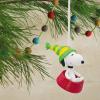 Hallmark Peanuts Mini Christmas Ornaments, Shatterproof, Set of 6(Snoopy)